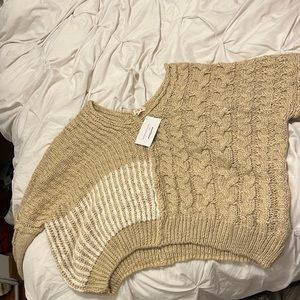 Sweater tan boutique brand new with tags